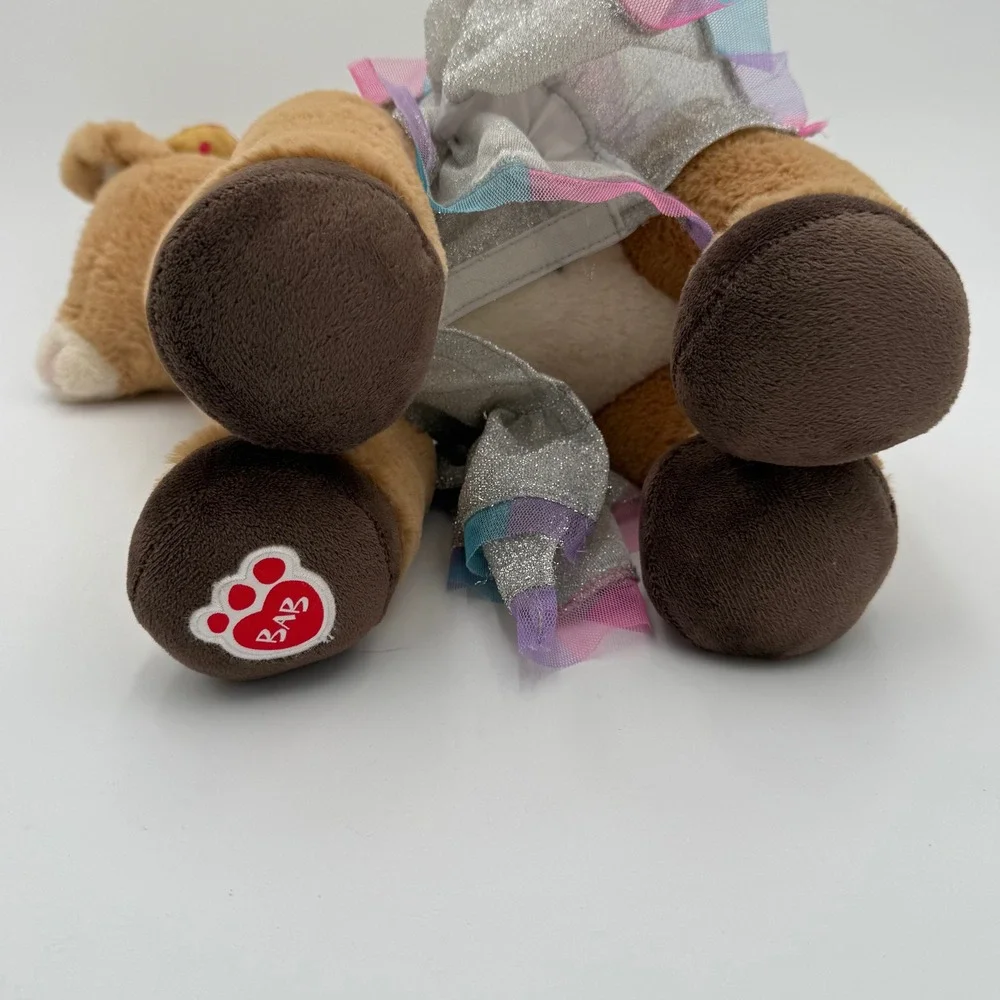 2014 Build a Bear Rudolph the Red Nosed Reindeer Clarice Plush Toy Sparkly Tutu